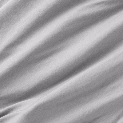 Polyester Rayon Fitted Crib Sheet - Solid Gray - Cloud Island™ - Image 2