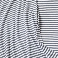 Jersey Swaddle Blanket Stripe - Cloud Island™ White/Gray