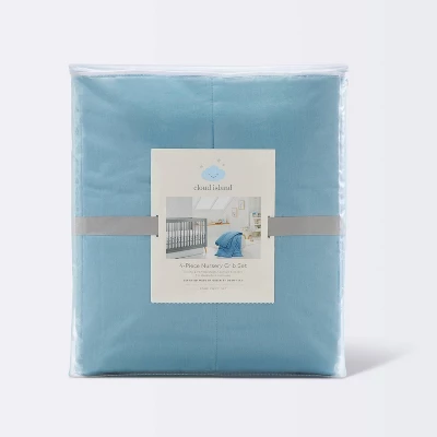 Crib Bedding Set - Blue - 4pc - Cloud Island™ - Image 5