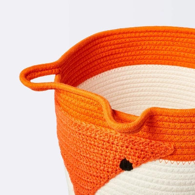 Coiled Rope Storage Bin Large Fox - Cloud Island™ - Image 2