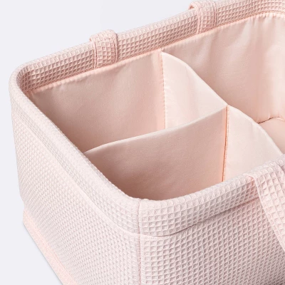 Waffle Weave Rectangular Diaper Caddy With Handles - Cloud Island™ - Image 2