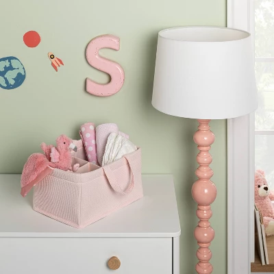 Waffle Weave Rectangular Diaper Caddy With Handles - Cloud Island™