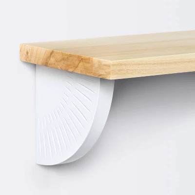 Half Moon Dots And Dash Pattern Decorative Wall Shelf - Natural White - Cloud Island™ - Image 2