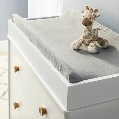 Muslin Changing Pad Cover - Gray - Cloud Island™