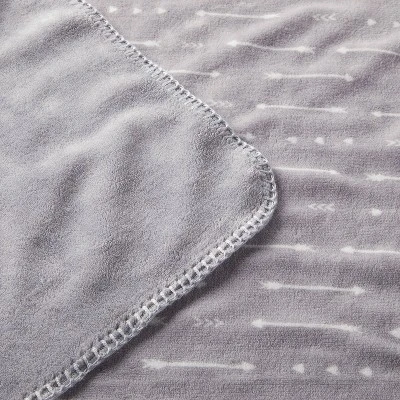 Plush Baby Blanket - Gray Arrows - Cloud Island™ - Image 2