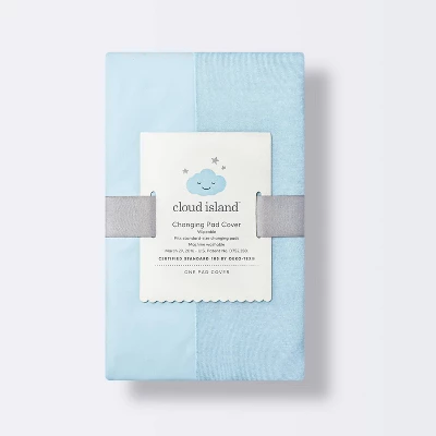 Wipeable Changing Pad Cover - Solid Blue - Cloud Island™ - Image 2