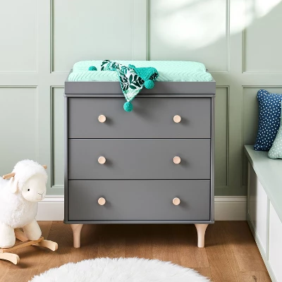 Plush Changing Pad Cover Chevron - Cloud Island™ Mint