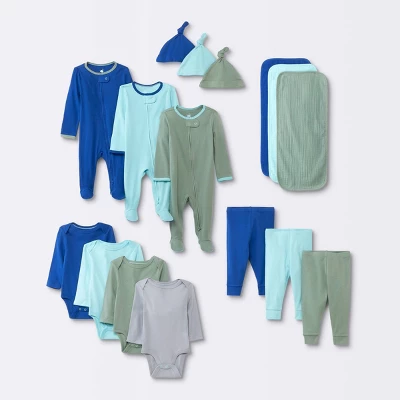 Baby Boys' Layette Gifting Bundle - Cloud Island™ Blue - Image 5