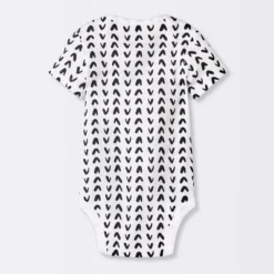Baby 4pk Short Sleeve Bodysuit - Cloud Island™ Black