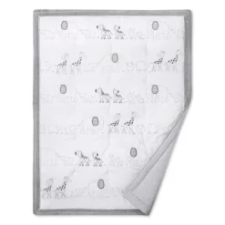 Crib Bedding Set Two By Two 4pc - Cloud Island™ Gray